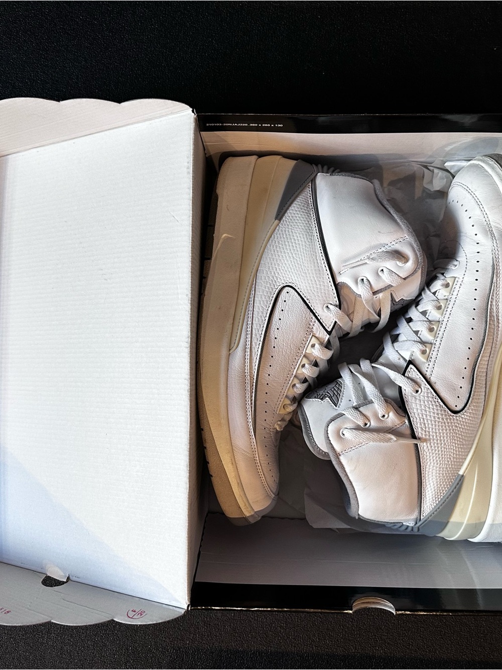 Jordan Air Jordan 2 Retro White and cement Sneakers